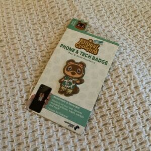 New Animal Crossing Tom Nook Phone & Tech Badge - Peel & Stick Accessory